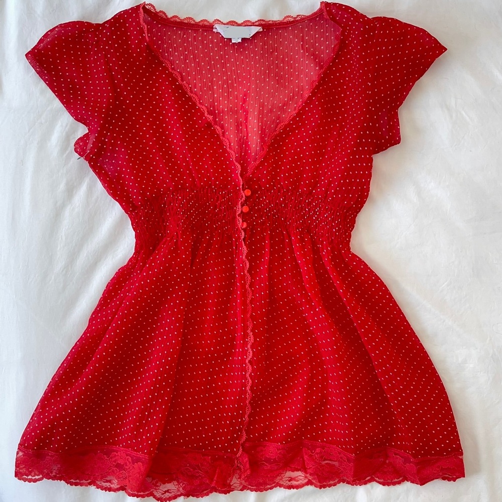 Coquette Mesh Babydoll Top